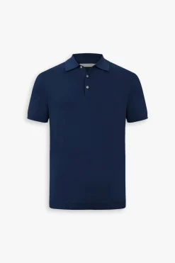 Polo in maglia basic in cotone royal