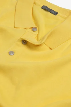 Polo in maglia gialla