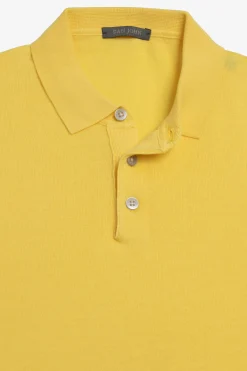Polo in maglia gialla