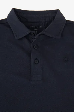 Polo piquet blu Kids