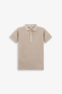 Polo piquet tortora Kids
