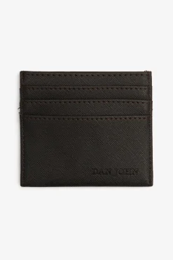 Portacarte in saffiano marrone
