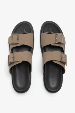 Sandalo ecosuede taupe