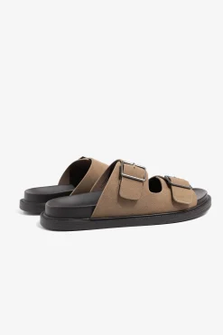 Sandalo ecosuede taupe