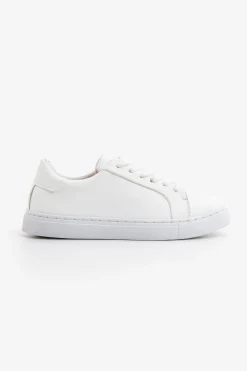 Sneakers in ecopelle bianca Kids