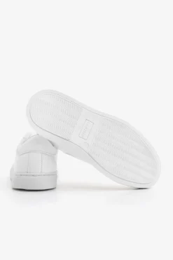 Sneakers in ecopelle bianca Kids