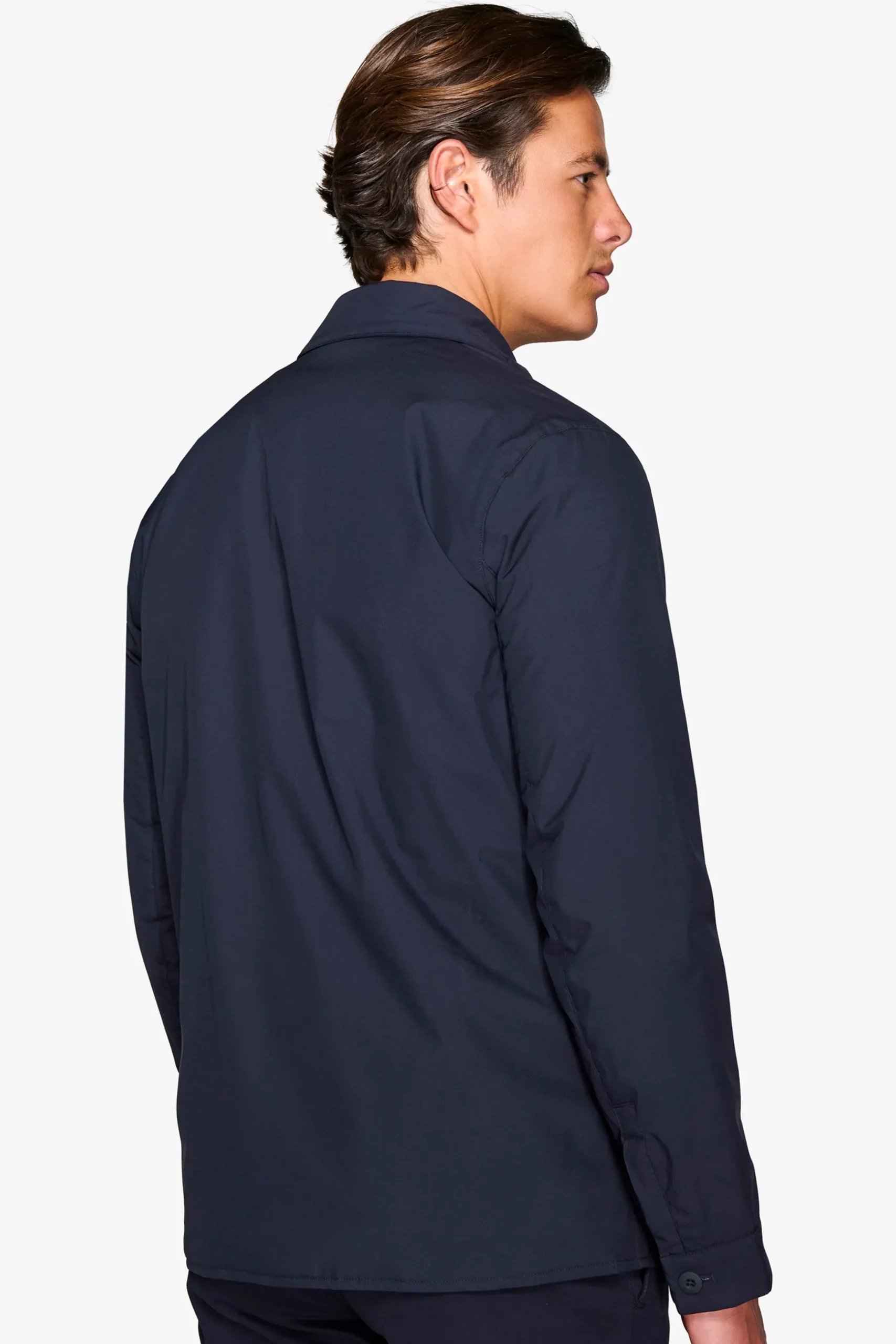 Trench corto blu