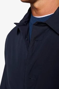 Trench corto blu