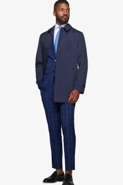 Trench leggero tecnico blu