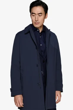 Trench tecnico blu