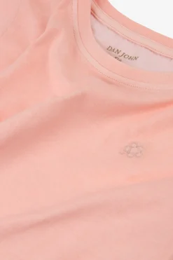 T-shirt basic con ricamo rosa Kids