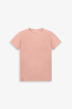 T-shirt basic con ricamo rosa Kids