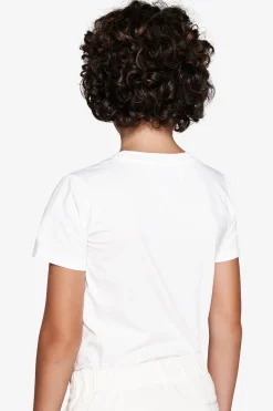 T-shirt basic con taschino bianca Kids