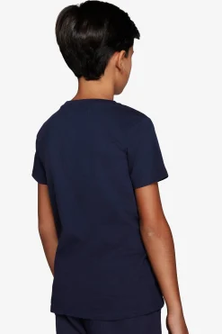 T-shirt basic con taschino blu Kids
