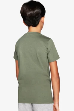 T-shirt basic con taschino verde Kids