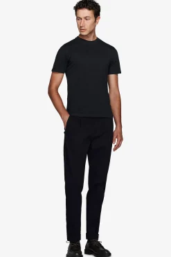 T-shirt basic in cotone leggero blu