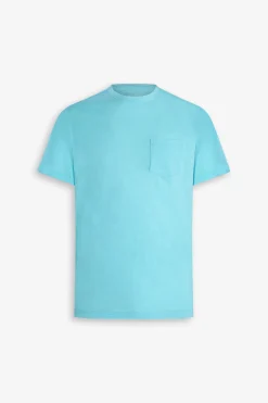 T-shirt con taschino turchese