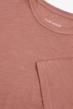 T-shirt girocollo con taschino cipolla