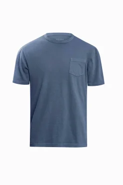 T-shirt girocollo con taschino avion