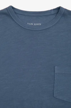 T-shirt girocollo con taschino avion