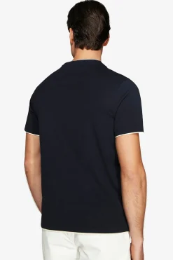 T-shirt in cotone leggero blu DNJ