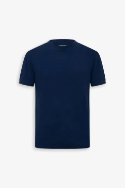 T-shirt in maglia armaturata royal