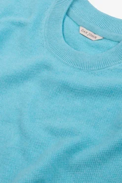 T-shirt in maglia armaturata turchese