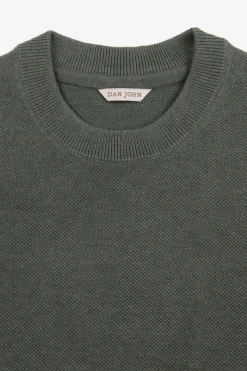 T-shirt in maglia armaturata verde