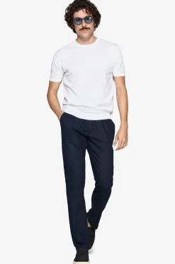 T-shirt in maglia basic in cotone bianca