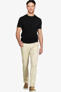 T-shirt in maglia basic in cotone nera