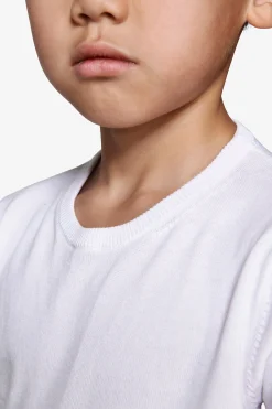 T-shirt in maglia bianca Kids