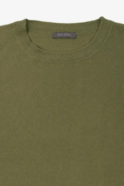 T-shirt in maglia nido d'ape militare