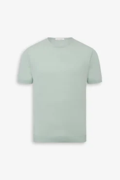 T-shirt in maglia salvia