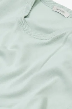 T-shirt in maglia salvia