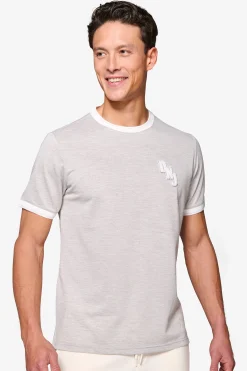 T-shirt piquet DNJ grigio melange