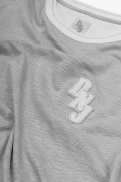 T-shirt piquet DNJ grigio melange