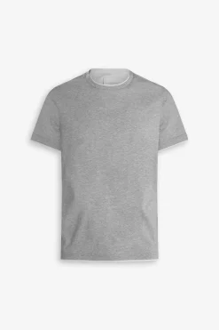 T-shirt profili a contrasto DNJ grigia