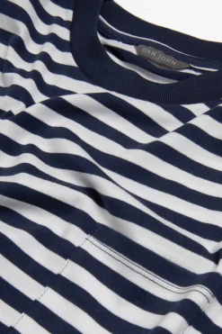 T-shirt rigata blu