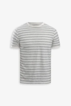 T-shirt righe fine navy
