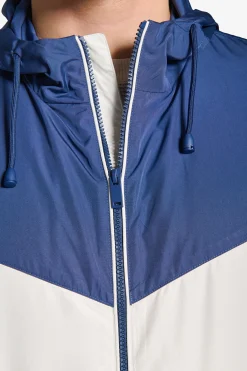 Wind jacket bicolore avion