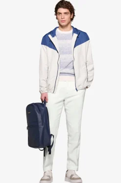 Wind jacket bicolore avion
