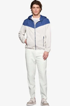Wind jacket bicolore avion