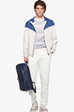 Wind jacket bicolore avion