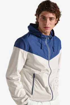Wind jacket bicolore avion